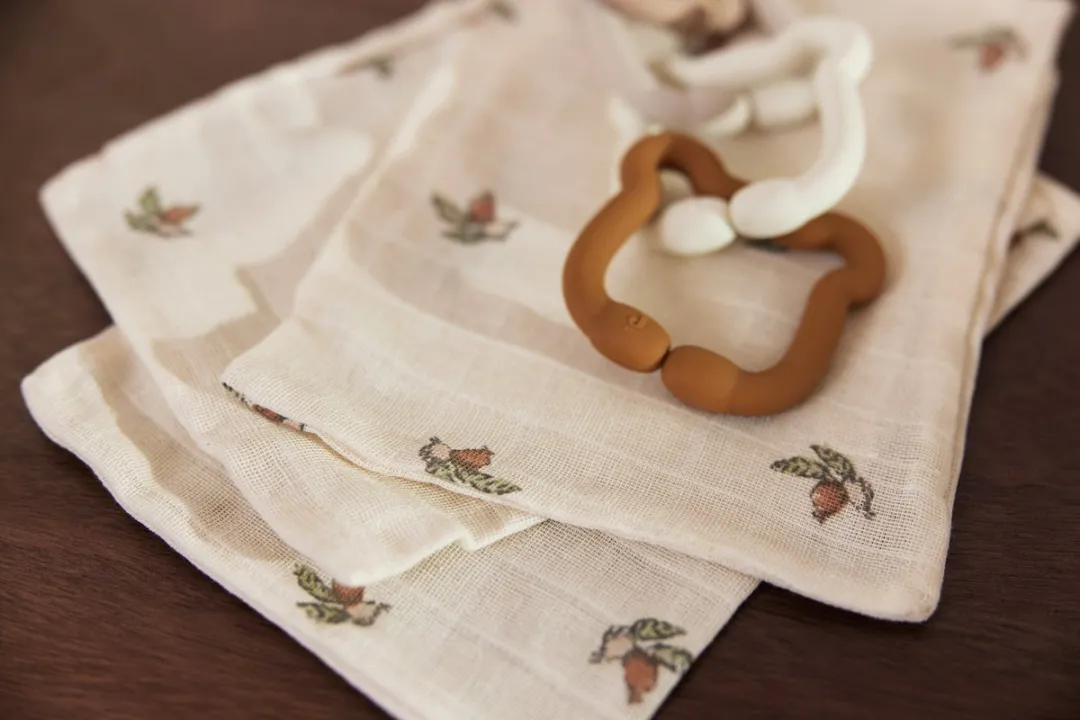 Jollein Hydrofiel Washandje Rosehip - 3 Stuks