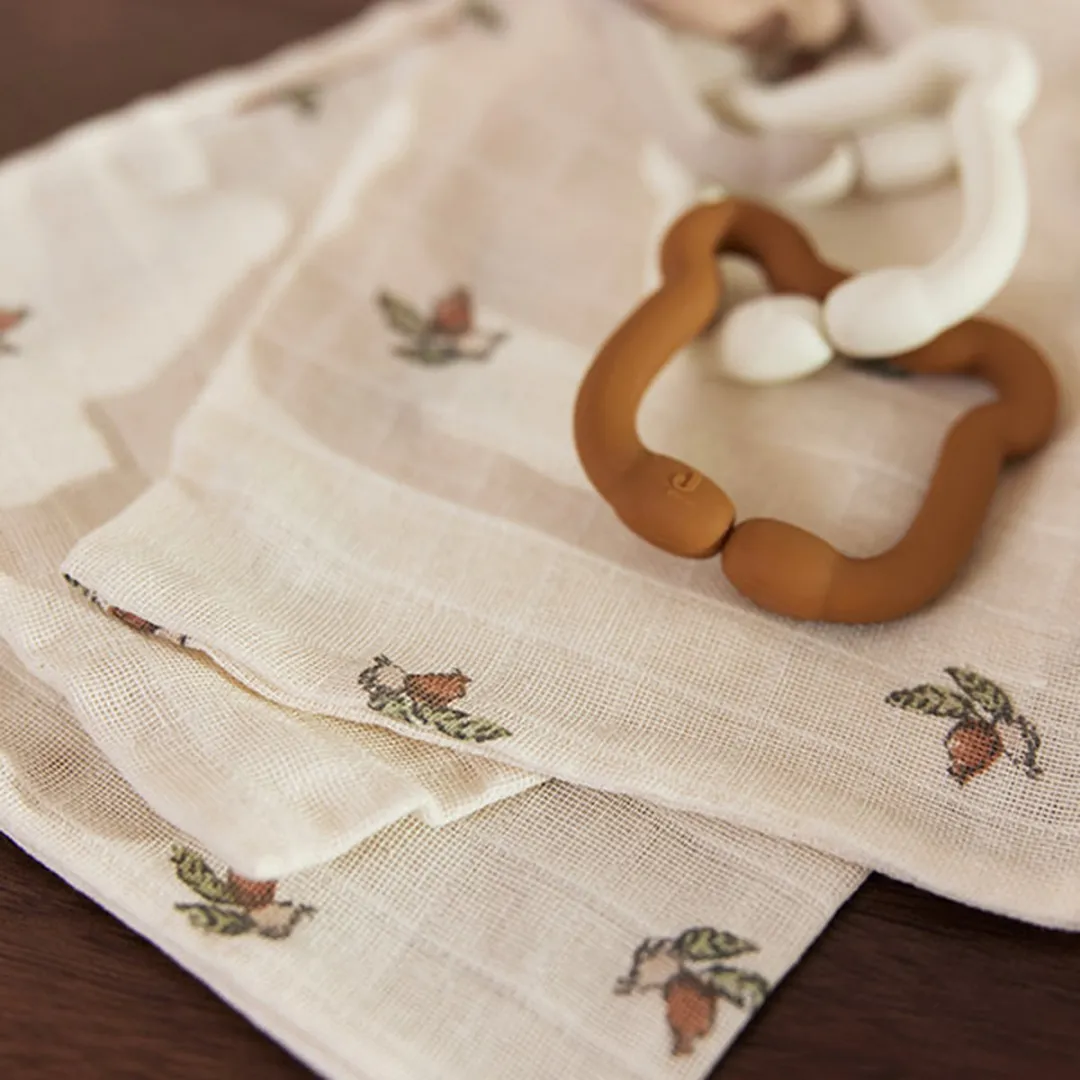 Jollein Hydrofiel Washandje Rosehip - 3 Stuks