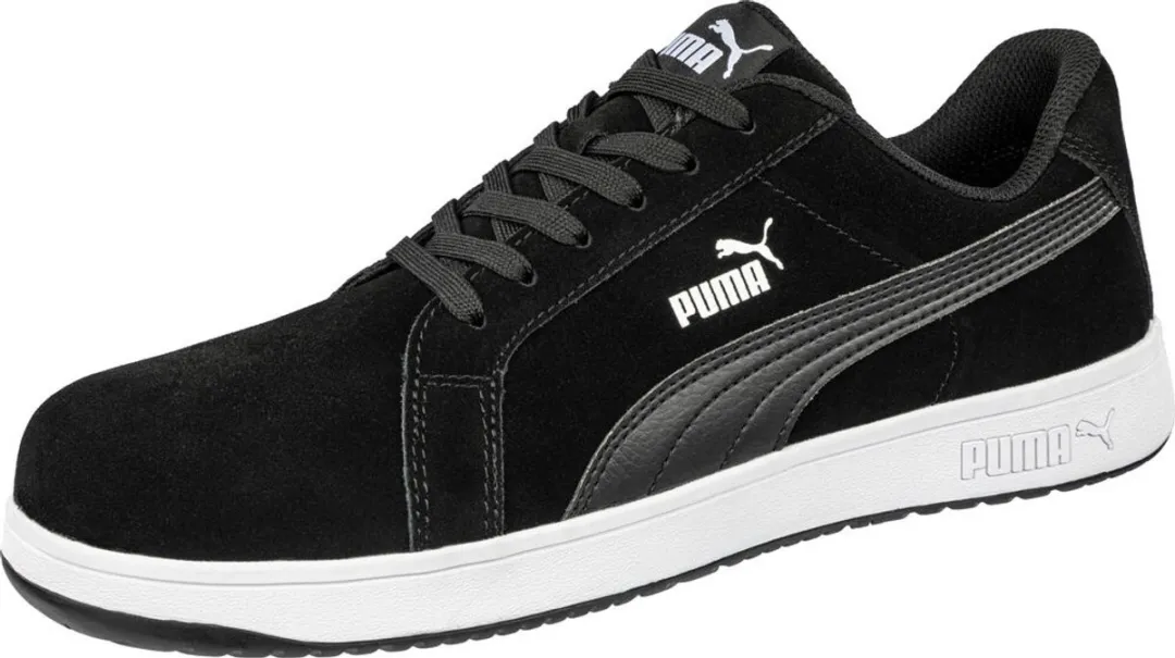 PUMA Icon Suede Black Laag S1P 640010 - Werkschoenen 47