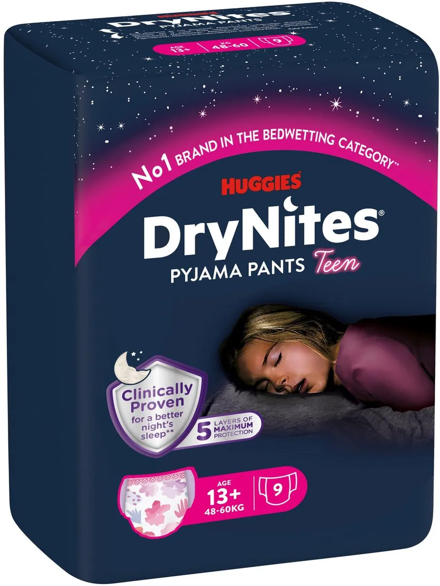 Huggies Drynites Teen 6+ Meisjes - 9 Stuks