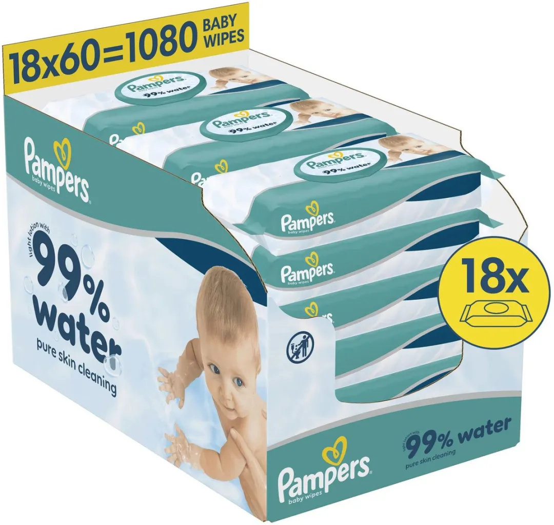 Pampers 99% Water Babydoekjes
