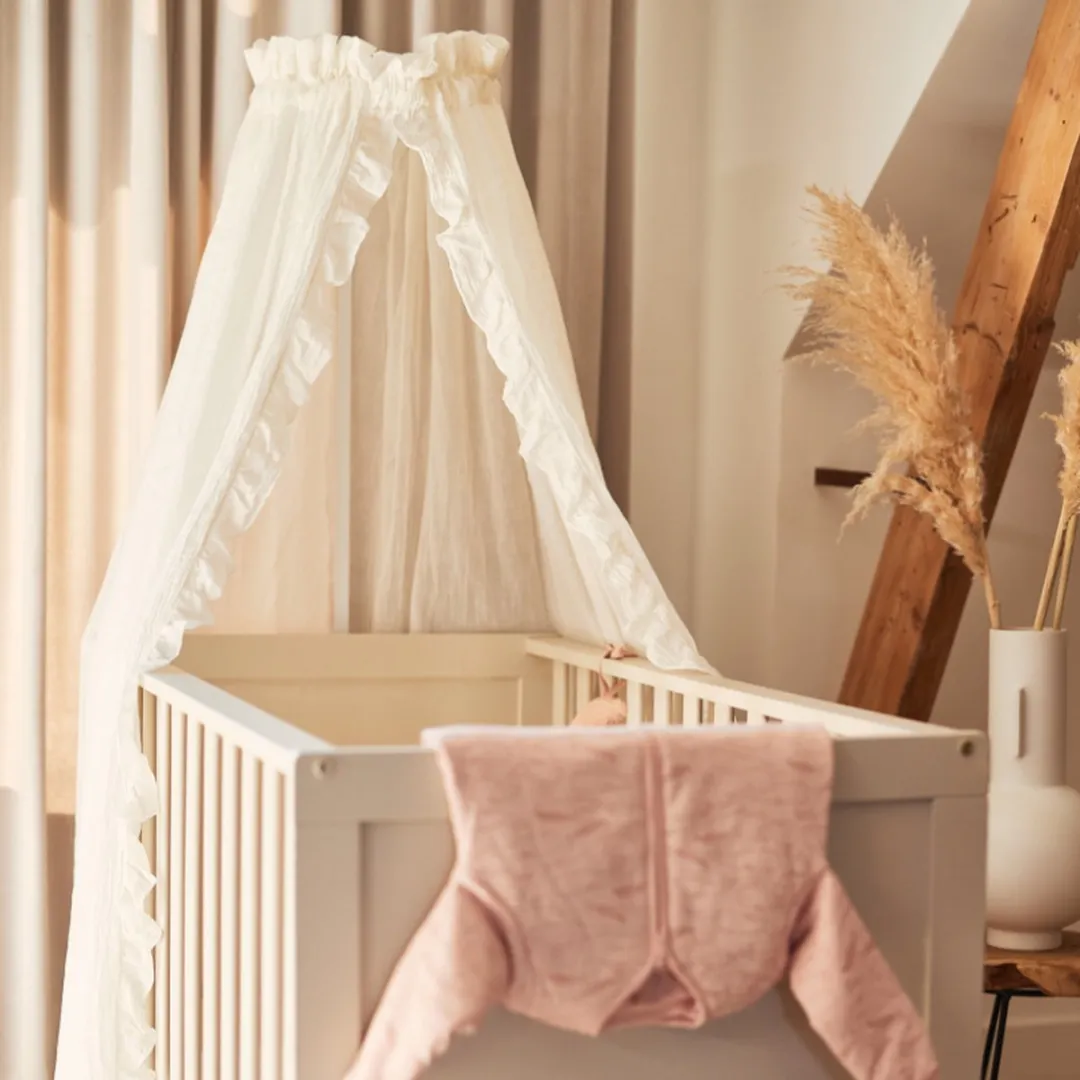 Jollein Baby Sluier Vintage Ruffle Ivory - 155cm