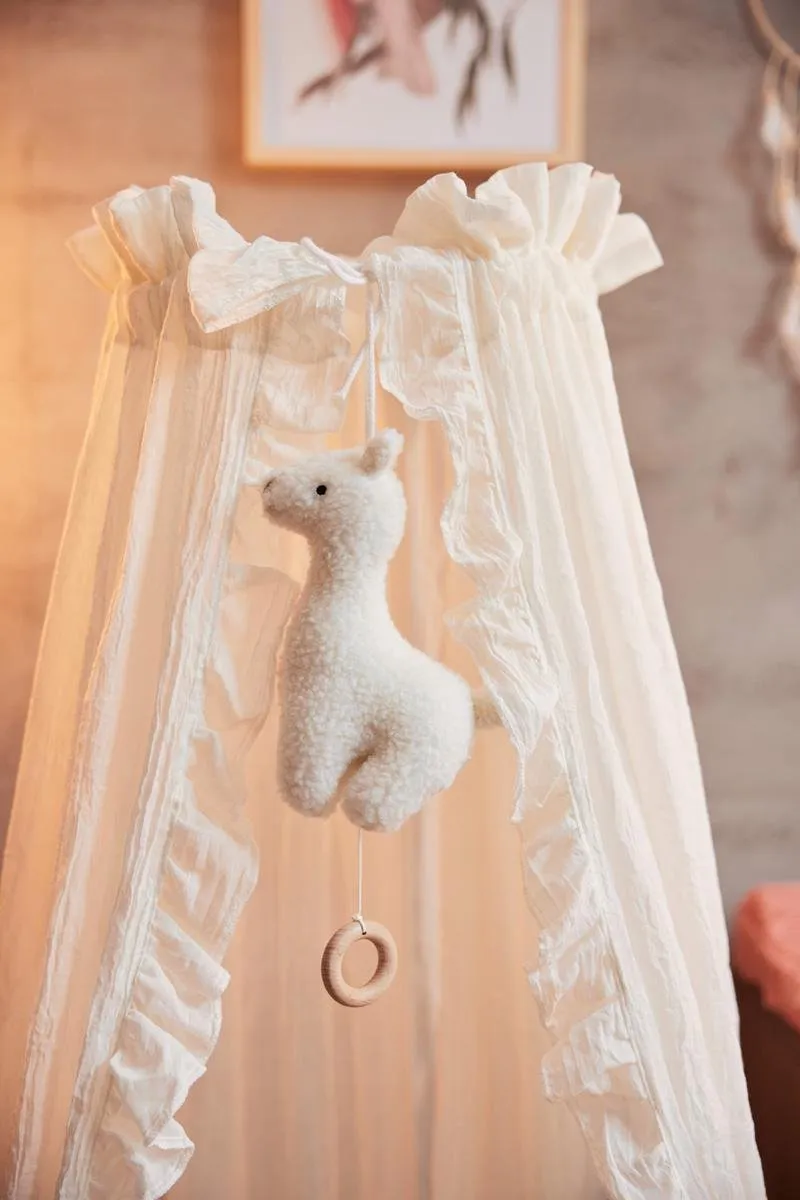 Jollein Baby Sluier Vintage Ruffle Ivory - 155cm
