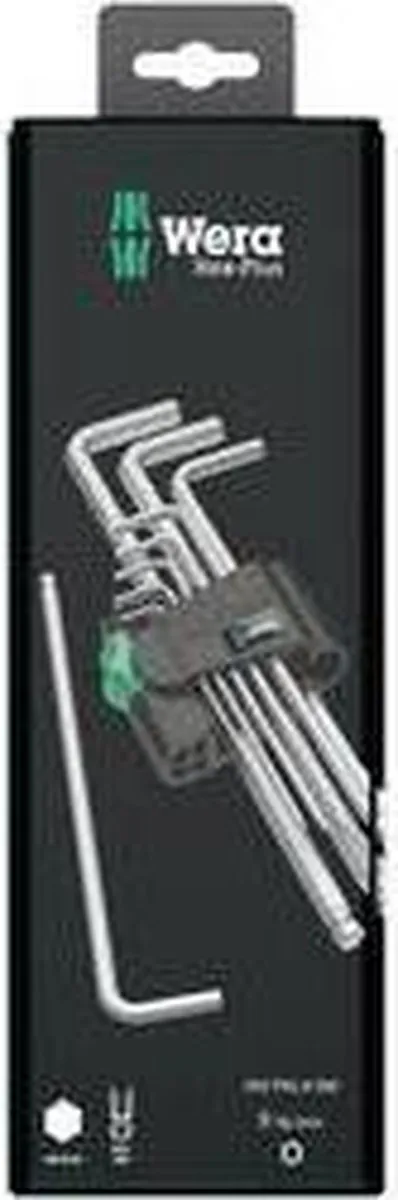 Wera 950/9 Hex-Plus Inbussleutelset 1,5-10mm - 9-delig