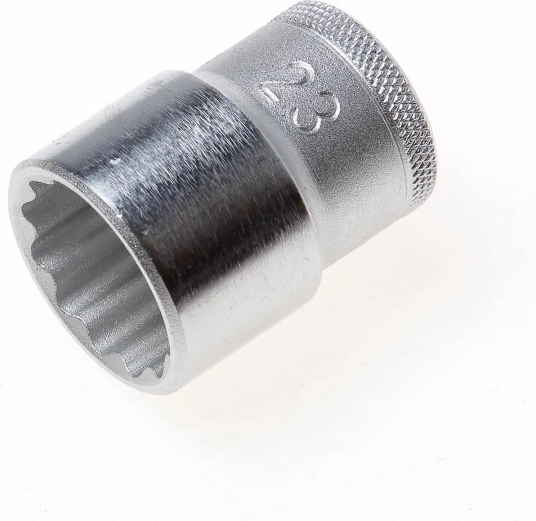 Gedore D 19 23 Doppen kort 1/2" 12-kant UD-Profiel 23mm