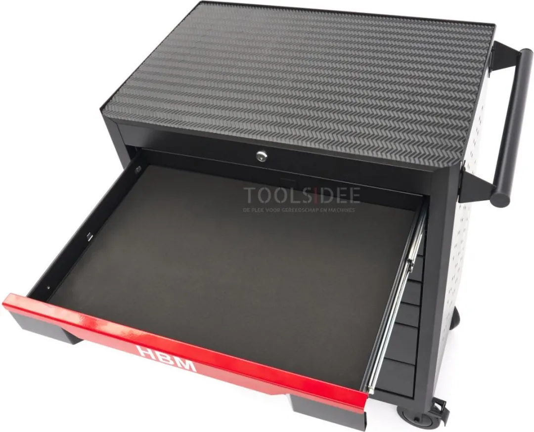 HBM Gereedschapswagen 7 Lades - 68cm - Zwart