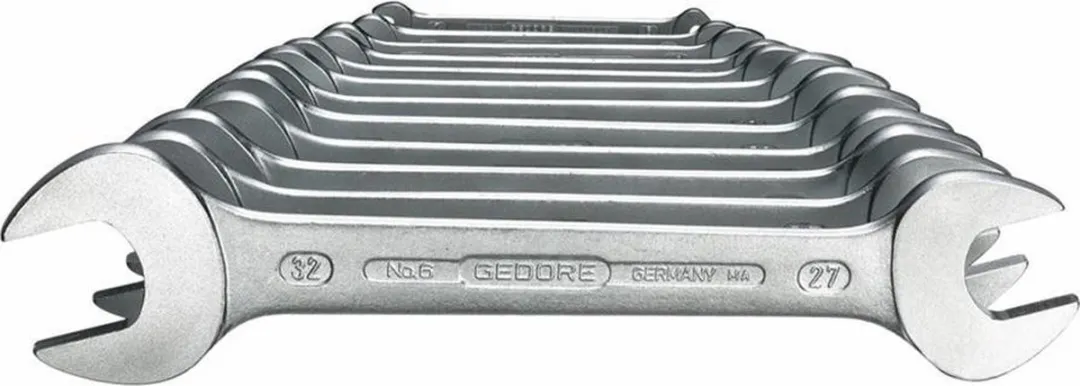 Gedore 6077890 Dubbele Steeksleutelset 12-delig 6-32mm - afbeelding 6 van 6