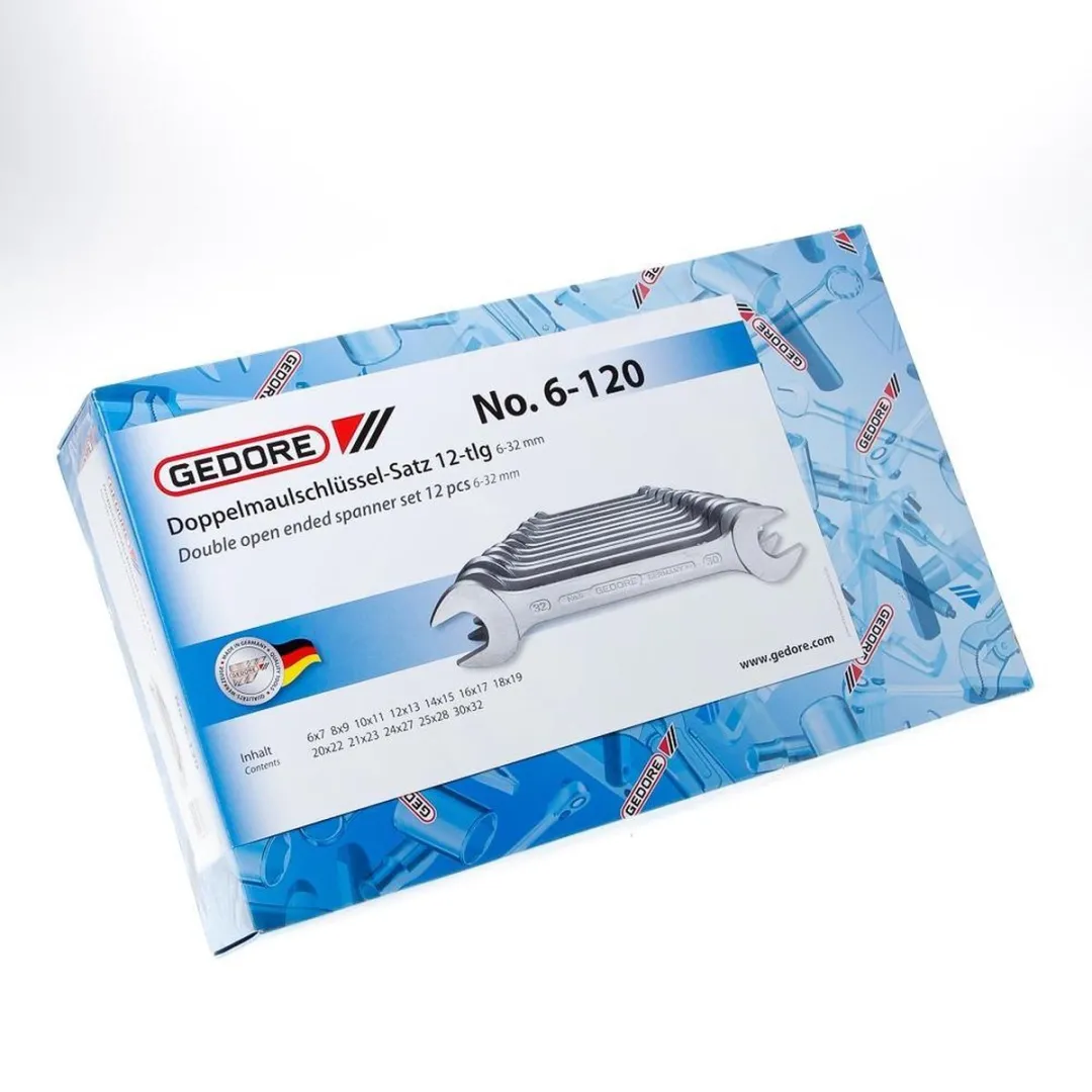 Gedore 6077890 Dubbele Steeksleutelset 12-delig 6-32mm