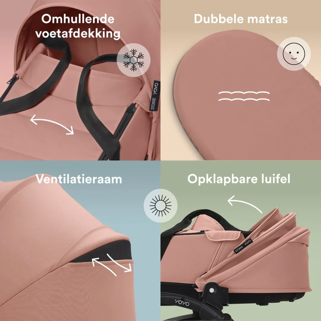 Stokke YOYO Newborn Shell Ginger - Inclusief matras en voetenzak