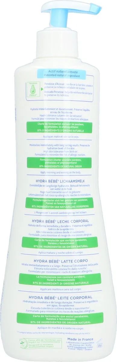 Mustela Hydra Bébé Lichaamsmelk 750ml