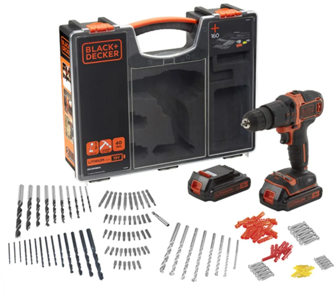 BLACK+DECKER BDCHD18BOA-QW Schroef-/Klopboormachine 18V