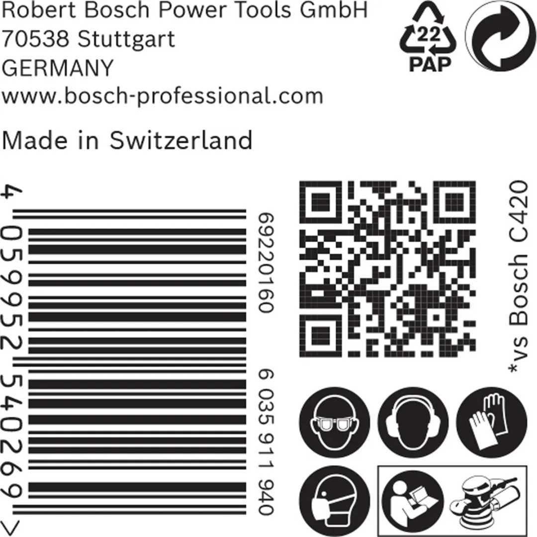 Bosch Professional 50x M480 Schuurnet 125mm G 4 - afbeelding 5 van 6
