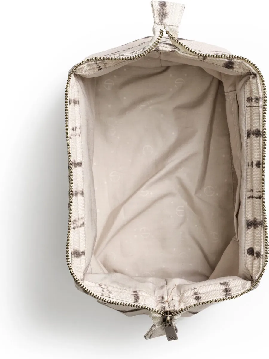 Elodie Zip&Go Toilettas Kraamcadeau - Tidemark Drops - Wit/Donkergrijs