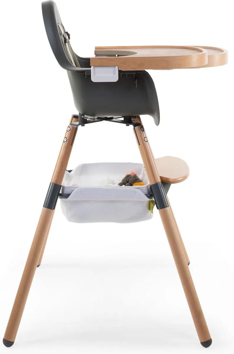 Childhome Evolu - Eettablet - Dienblad - Inclusief siliconen placemat - Hout - Naturel