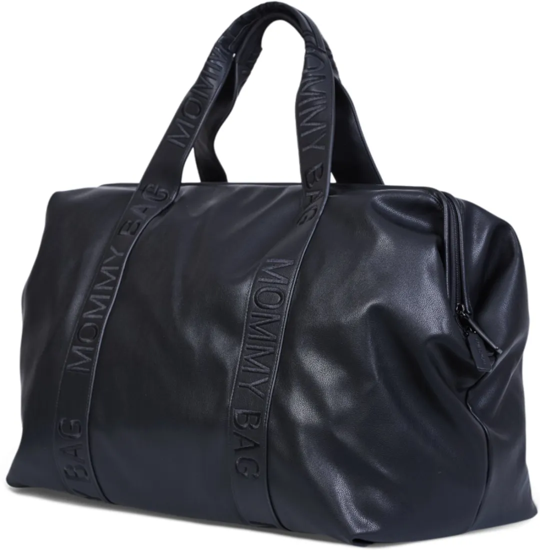 Childhome Mommy Bag Verzorgingstas – Signature Zwart – Luiertas – Inclusief Verzorgingsmatje & Draagriem