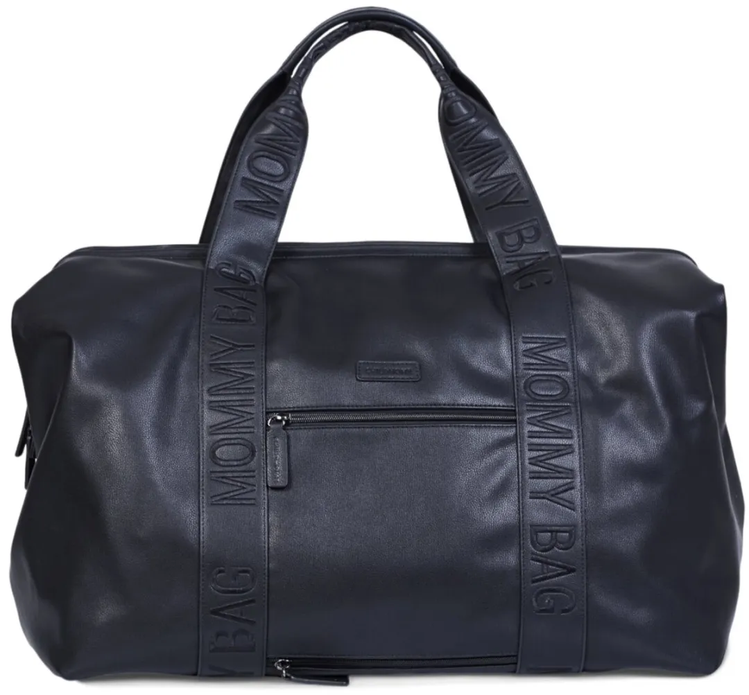 Childhome Mommy Bag Verzorgingstas – Signature Zwart – Luiertas – Inclusief Verzorgingsmatje & Draagriem