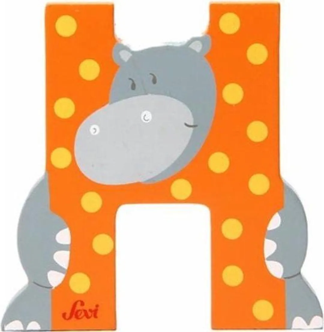 Sevi Letter H Dier 10cm