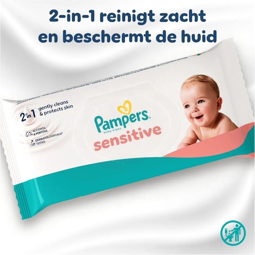Pampers Sensitive Babydoekjes 2880 Stuks