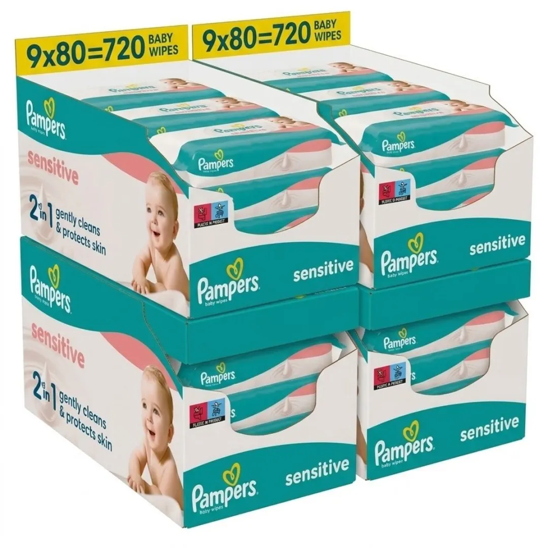 Pampers Sensitive Babydoekjes 2880 Stuks