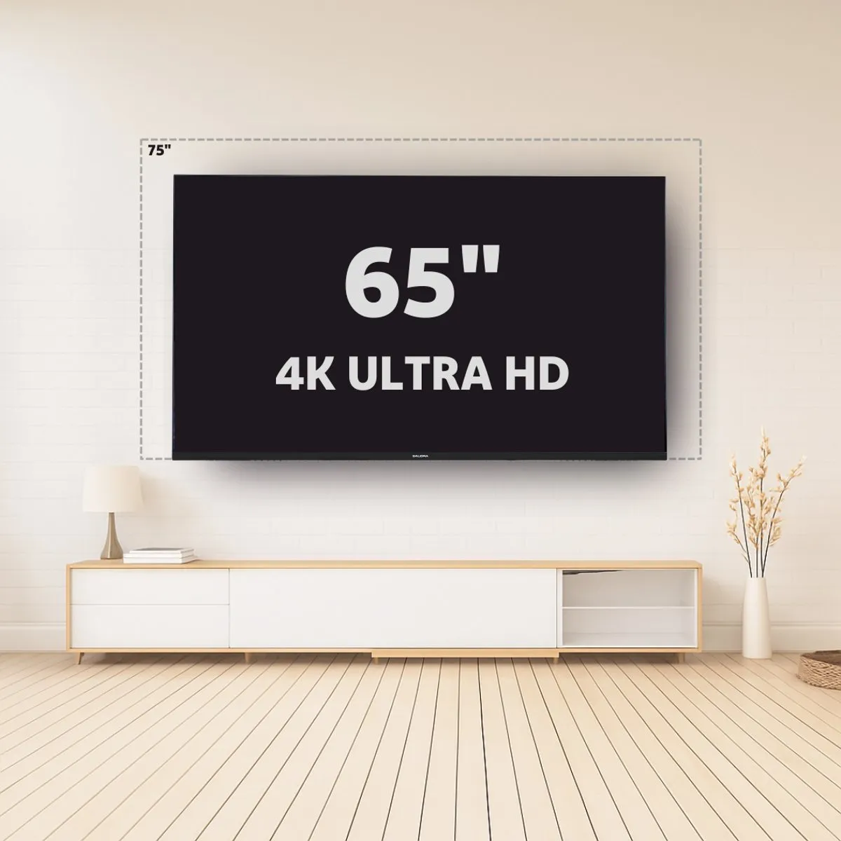Salora SMART65TV 65 inch Smart TV - 4K Android TV - Zwart
