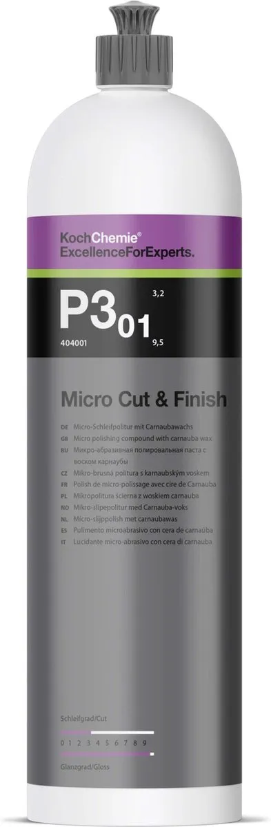 Koch Chemie P3.01 Micro Cut & Finish 1000ml - Meerkleurig