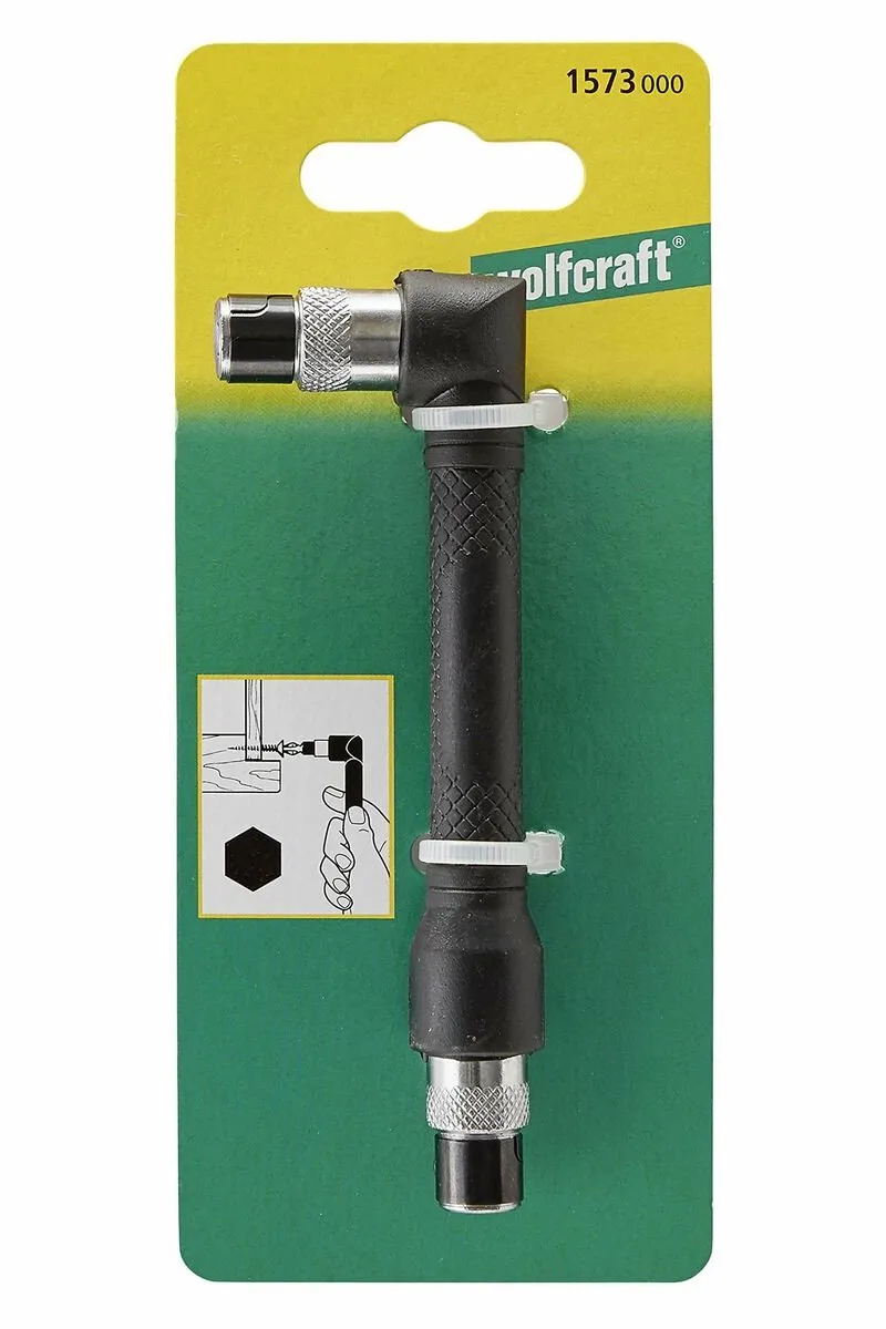 Wolfcraft Haakse Schroevendraaier 1573000 - Zwart