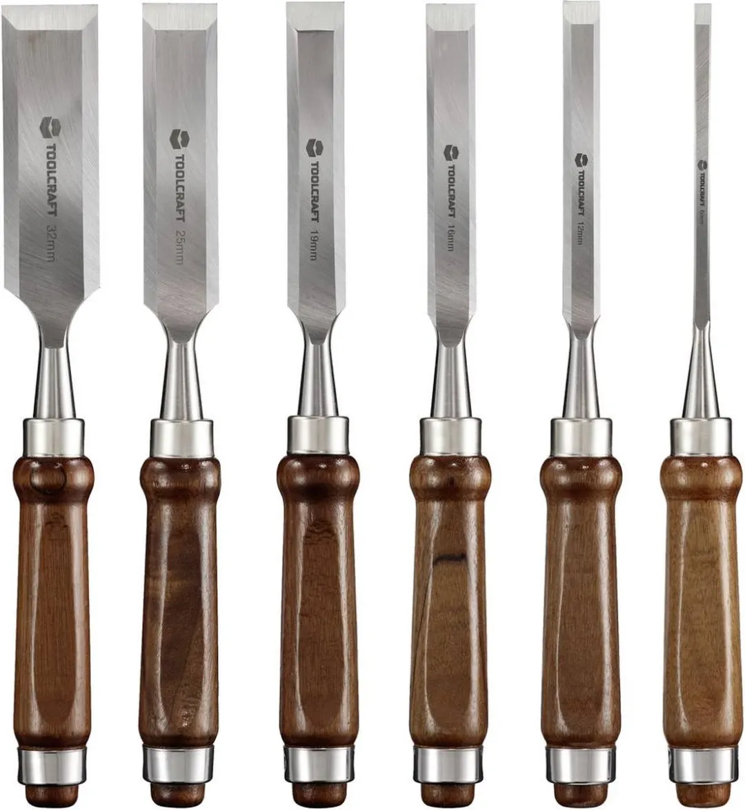 TOOLCRAFT TO-7873785 Houtbeitels 6-delig