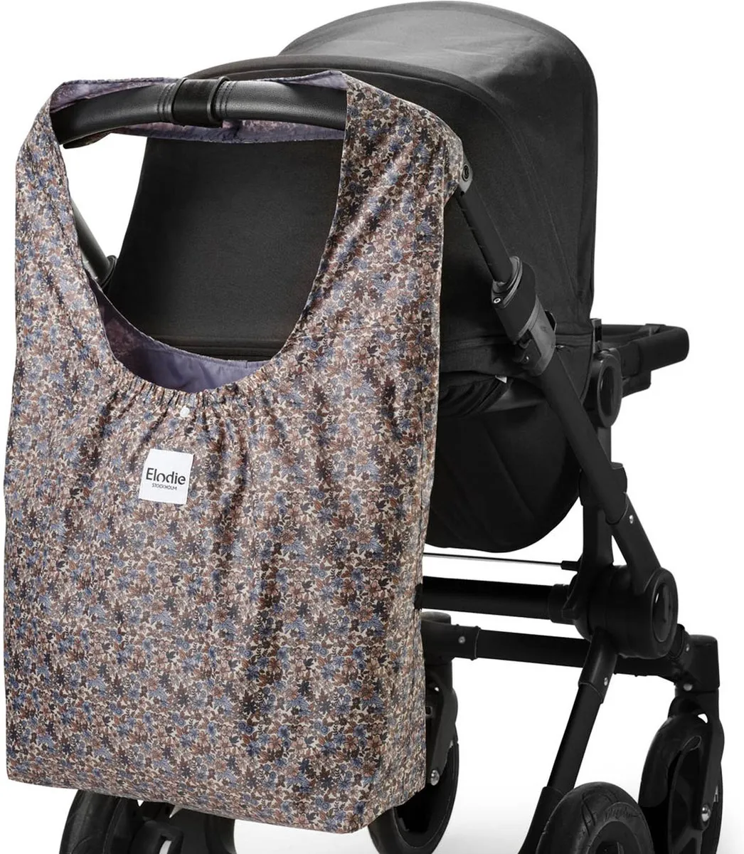 Elodie Stroller Shopper Luiertas Blue Garden - Bloemenprint