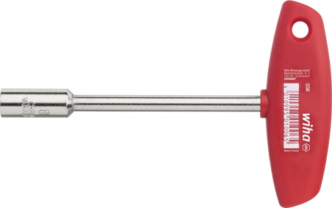 Wiha 338080 Dopschroevendraaier - 8.0x125mm - Rood