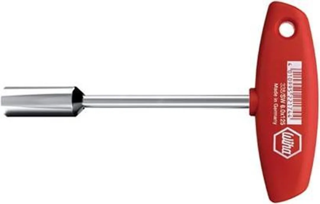 Wiha 338080 Dopschroevendraaier - 8.0x125mm - Rood - afbeelding 6 van 6