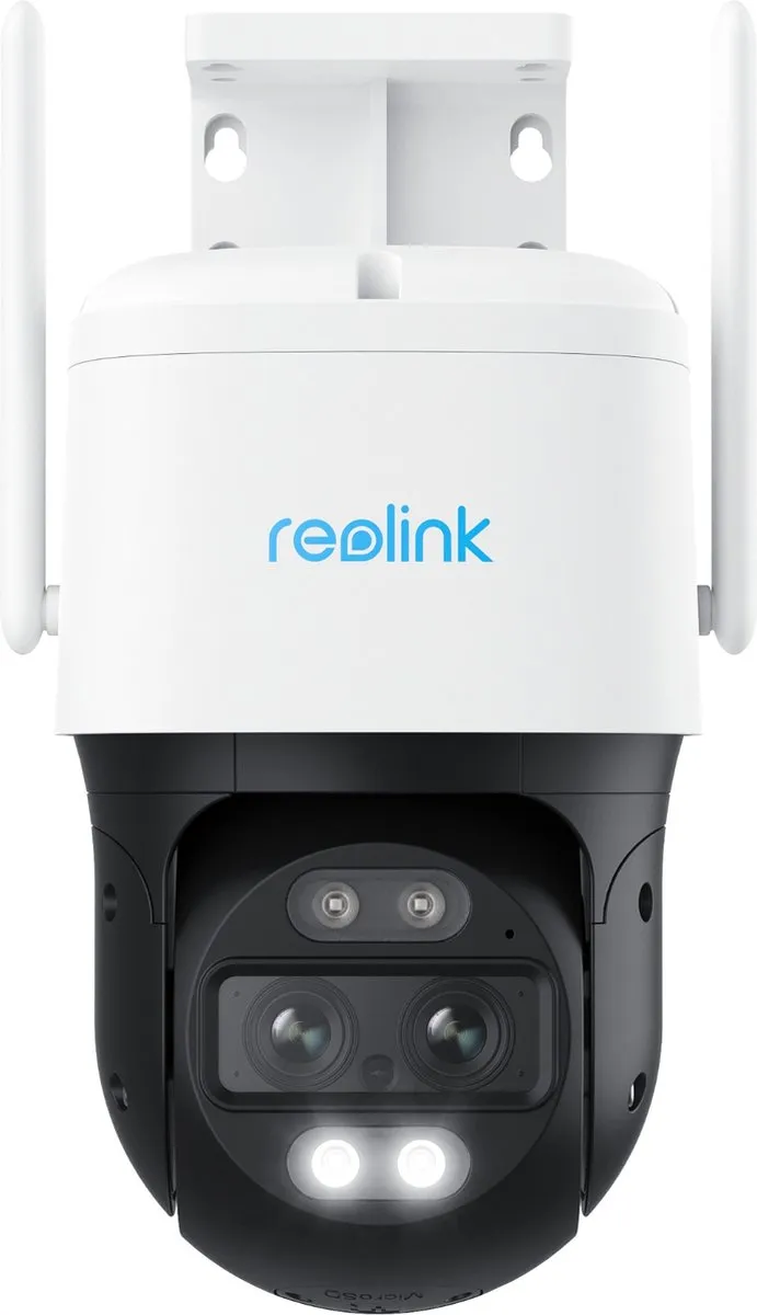 Reolink 4K Beveiligingscamera buiten draadloos, Automatische zoomtracking, 2,4/5 GHz WiFi, Nachtzicht in kleur TrackMix