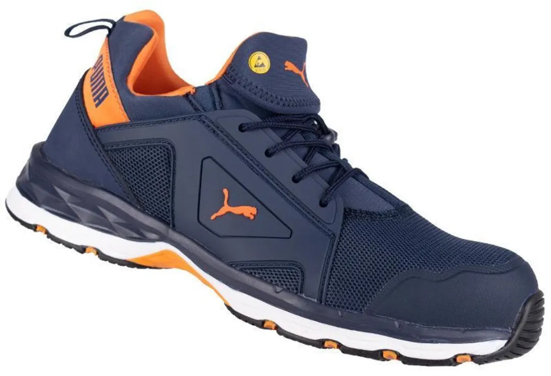 PUMA Chase Low S1PS 643780 - Blauw/Oranje - Maat 40