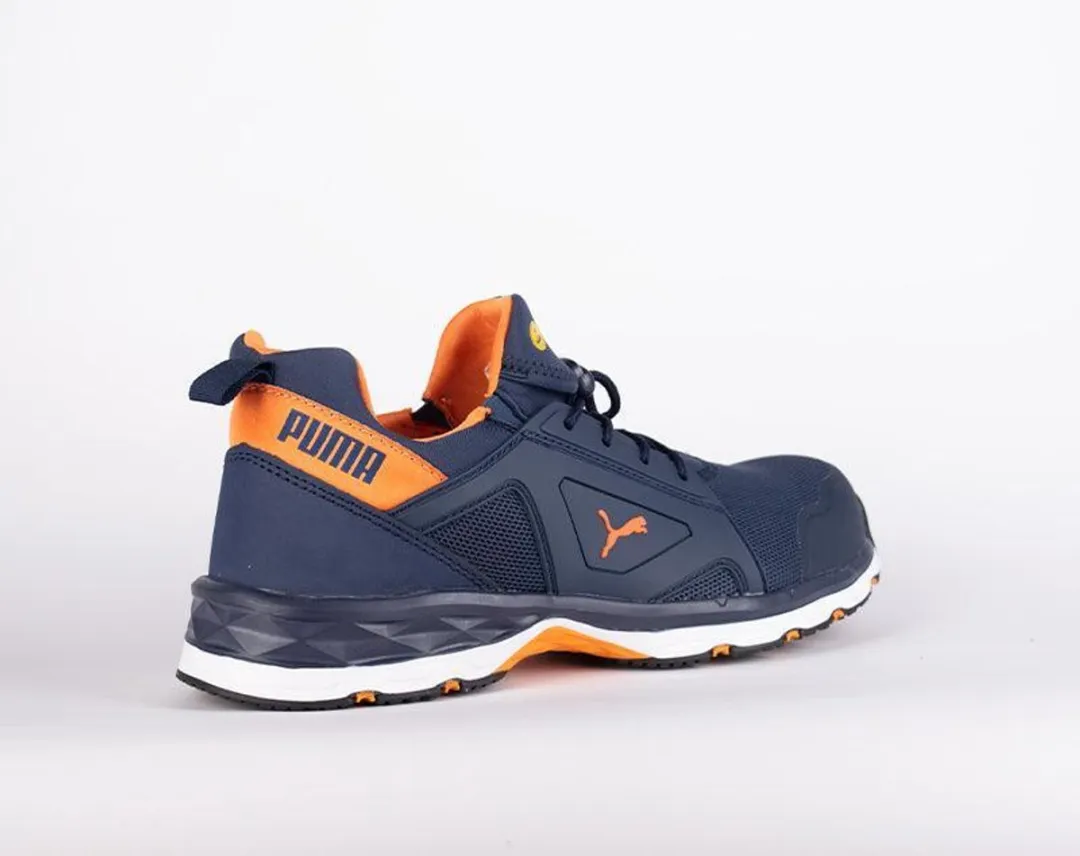 PUMA Chase Low S1PS 643780 - Blauw/Oranje - Maat 40
