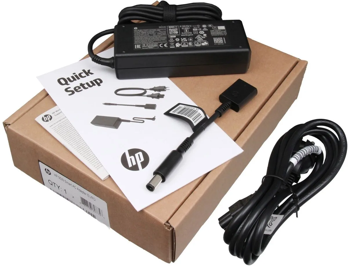 HP G6H43AA Laptopoplader 90W - Zwart