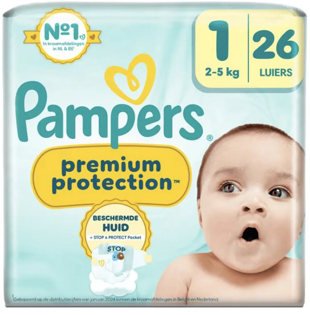 Pampers Premium Protection Luiers Maat 1 2-5kg