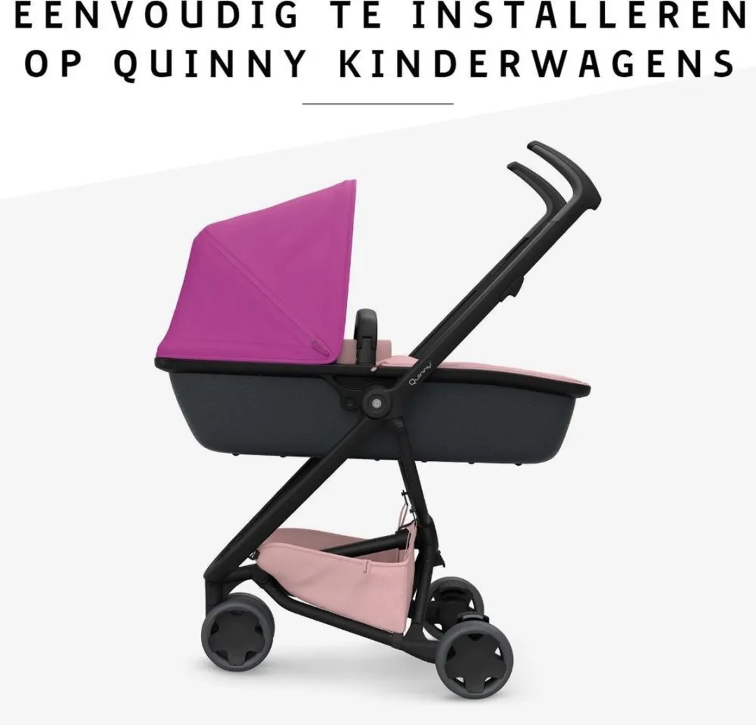 Quinny Zapp Lux Carrycot Reiswieg - Blush on Graphite