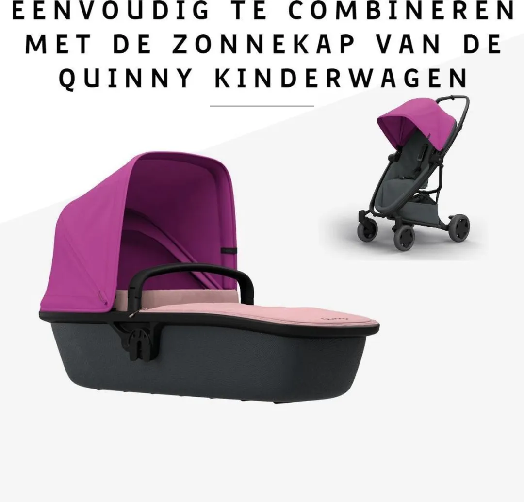 Quinny Zapp Lux Carrycot Reiswieg - Blush on Graphite