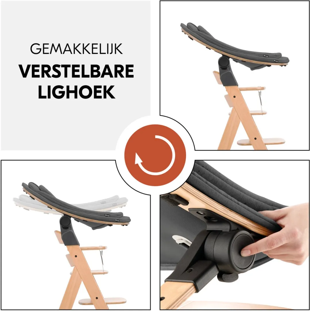Hauck Highchair Bouncer Eco 3-in-1 - Deep Grey