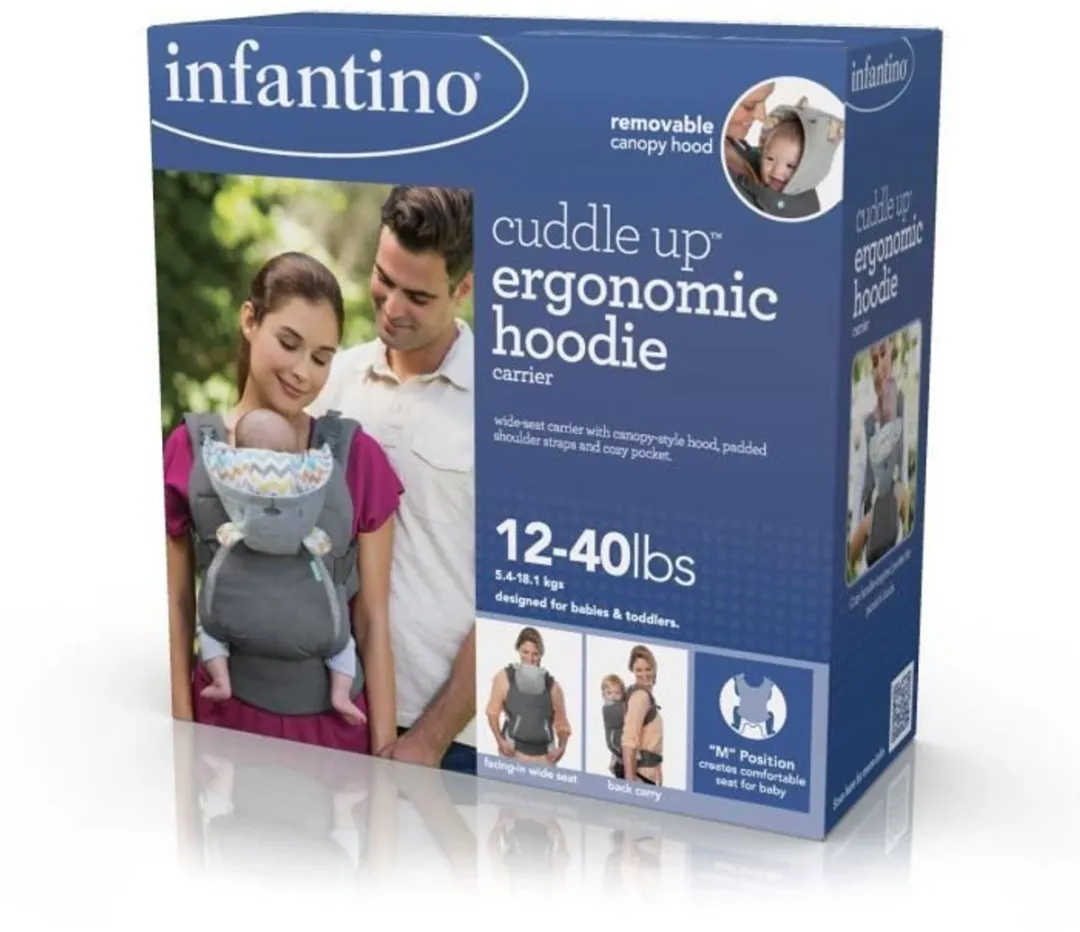 Infantino Cuddle Up Draagzak BK-05331 - Grijs