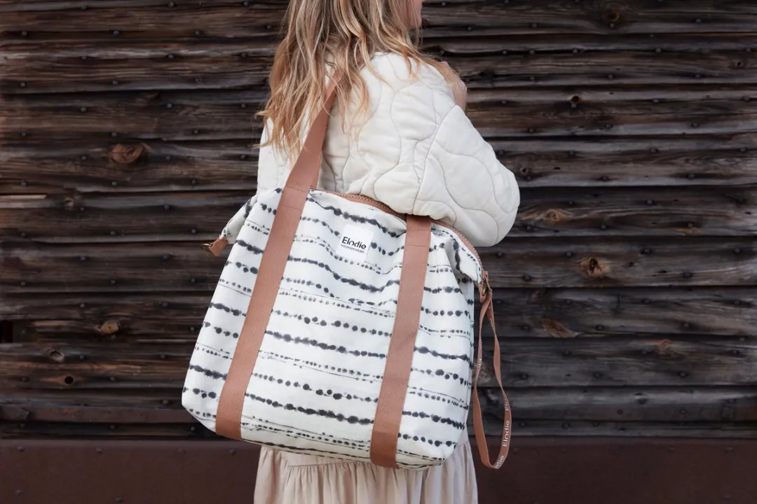 Elodie Soft Shell Luiertas Tidemark Drops - Wit/Dark Grijs