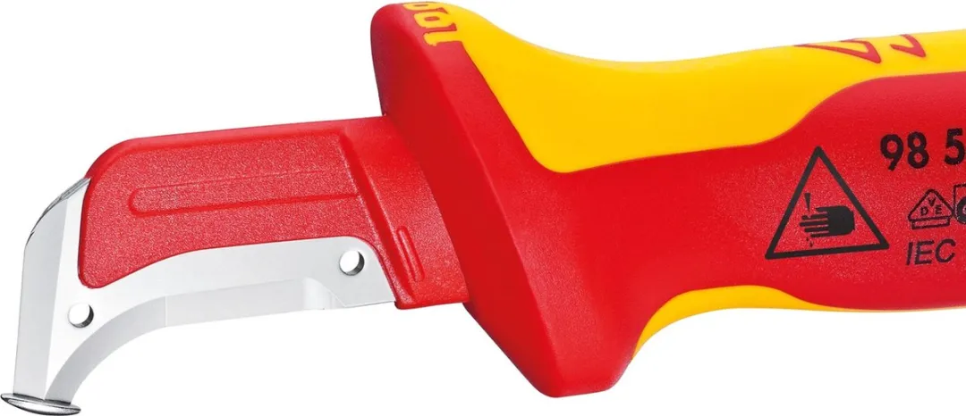Knipex Kabelmes met glijschoen 155mm VDE - Zwart