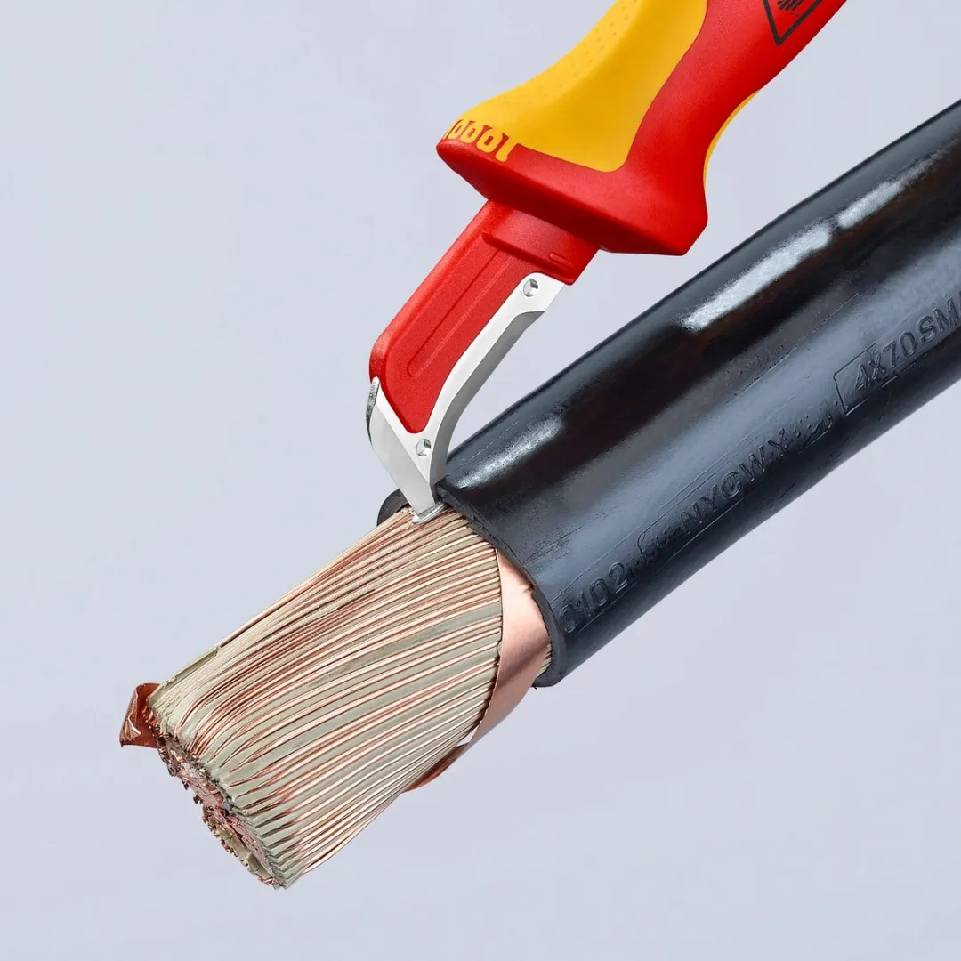 Knipex Kabelmes met glijschoen 155mm VDE - Zwart