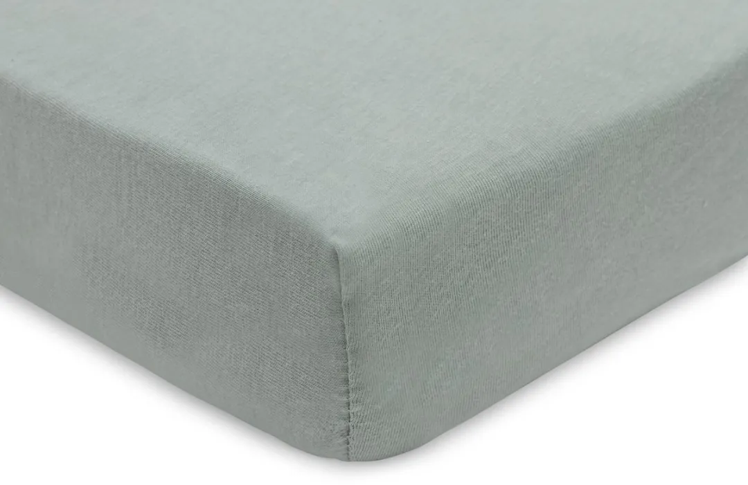 Jollein Baby Hoeslaken Wieg Jersey 40/50x80/90cm - 2 Stuks Sea Green