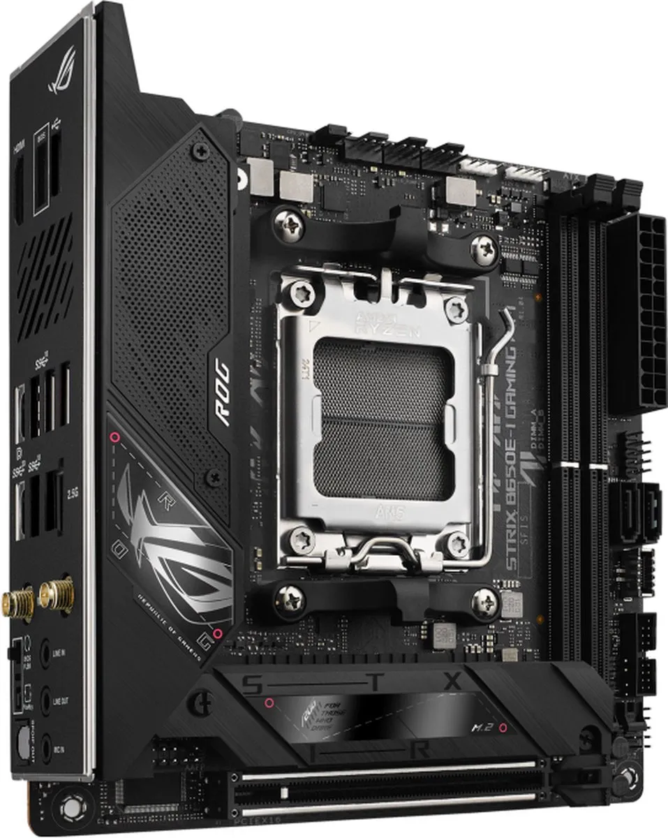 ASUS ROG Strix B650E-I Gaming WiFi AM5 Mini-ITX Moederbord - 64GB DDR5