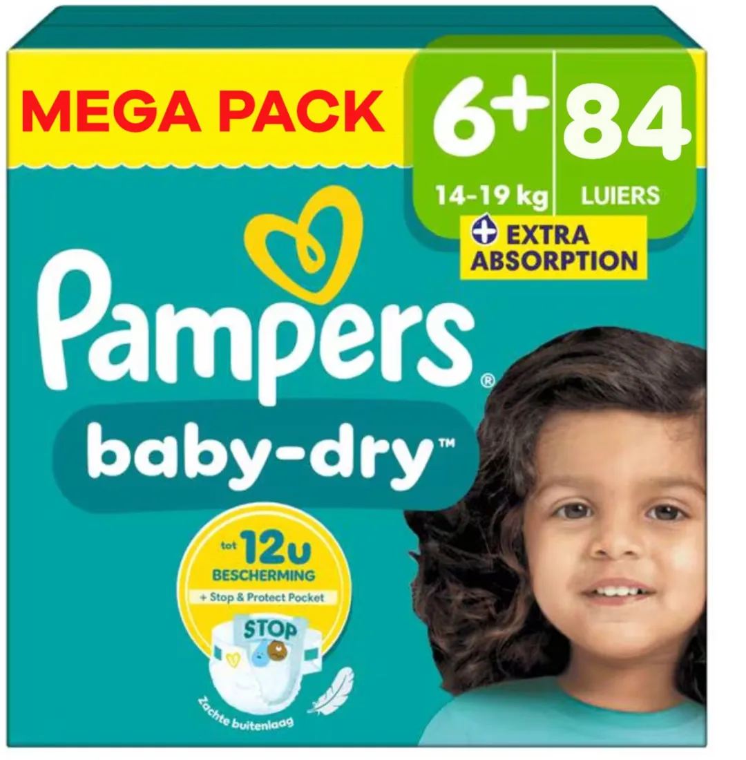 Pampers Baby Dry Maat 6+ Mega Pack