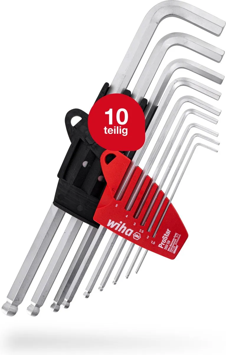 Wiha ProStar Stiftsleutelset SB369S9 - 9-delig - Mat verchroomd - afbeelding 6 van 6