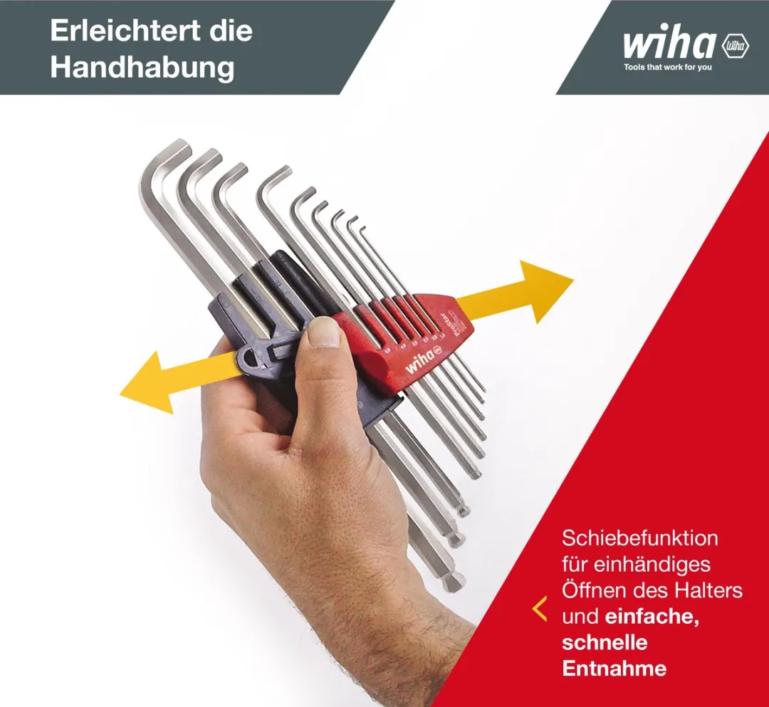 Wiha ProStar Stiftsleutelset SB369S9 - 9-delig - Mat verchroomd
