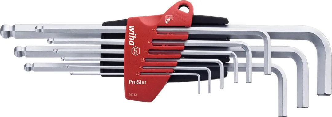 Wiha ProStar Stiftsleutelset SB369S9 - 9-delig - Mat verchroomd