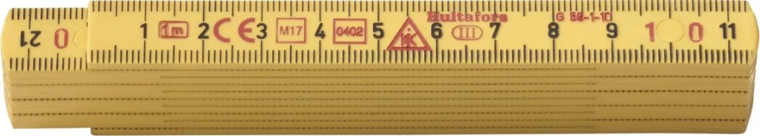 Hultafors G59-1-10GU Duimstok - 1m - Geel - afbeelding 6 van 6