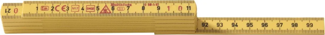 Hultafors G59-1-10GU Duimstok - 1m - Geel - afbeelding 2 van 6